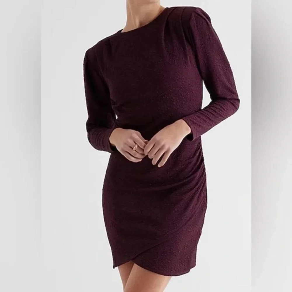 Express Asymmetrical Ruched Bodycon‎ Dress